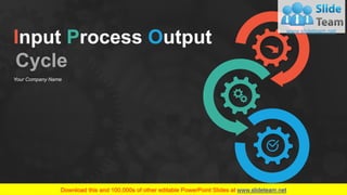 Input Process Output Cycle PowerPoint Presentation Slides | PDF