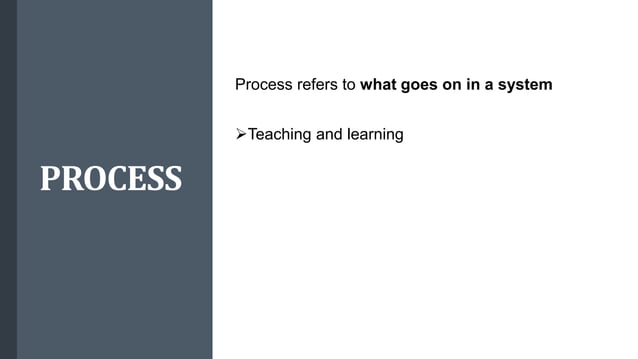 Input process output in teaching learning system.pptx | Professional ...
