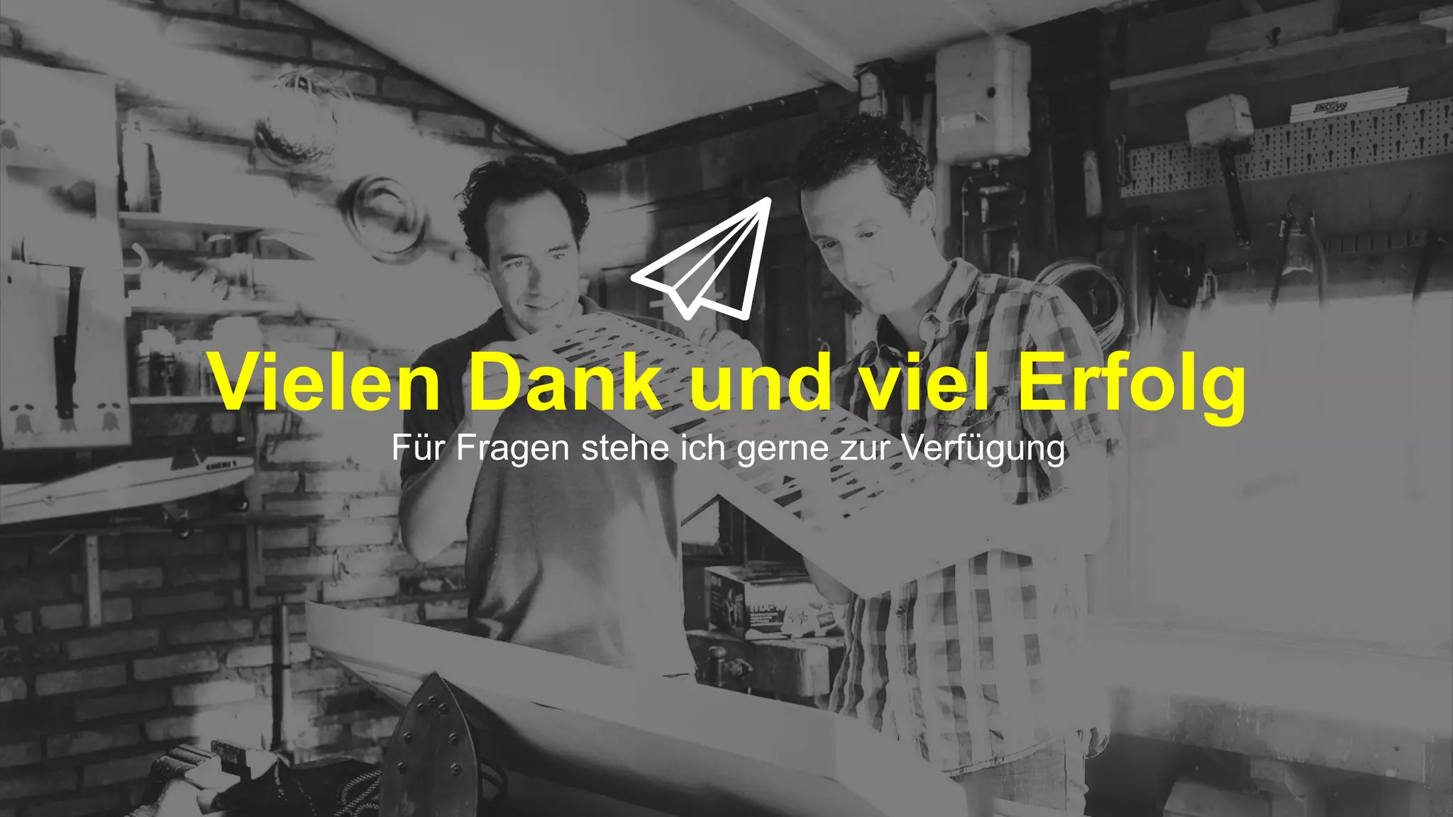 Vielen Dank und viel Erfolg
Für Fragen stehe ich gerne zur Verfügung
 