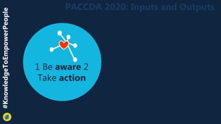 Inputs and outputs PACCDA 2020 by Marcela Estrada