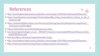 Comprehensive Overview of Teaching and Learning Theories in Education ...