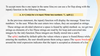 The Input Statement in Core Python .pptx