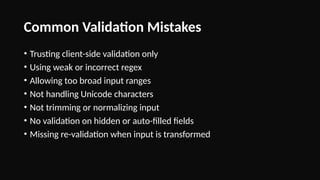 Input Validation and Regex Secure .pptx