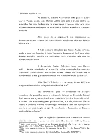 Denúncia no Inquérito nº 2245

35

Na realidade, Simone Vasconcelos está para o núcleo
Marcos Valério, assim como Marcos V...