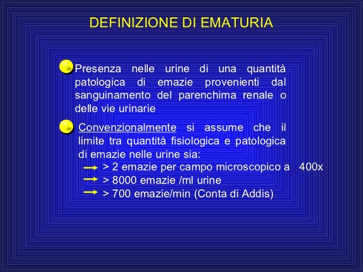 Inquadramento ematuria Inquadramento ematuria