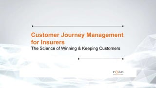 Customer Journey Management
for Insurers
The Science of Winning & Keeping Customers
 