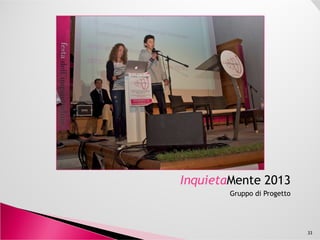 Attività di ricerca, analisi, sperimentazione di metodi e
strumenti di apprendimento online utilizzando i MOOC
sulla piattaforma Coursera:
“An Introduction to Interactive Programming in Python”,
Rice University (livello extra scolastico)Rice University (livello extra scolastico)
“Critical thinking in global challenges” The University of
Edinburgh (supporto metodologico attività didattica)
“Pre-Calculus” UCIrvine (supporto diretto attività
didattica)
33
Hashtag: #onlinelearning #mooc #moocing #moocers #edtech #edX
#udacity #udatians #coursera #courserians
 