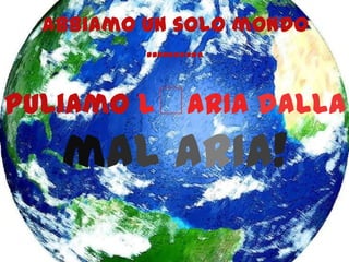 PuLiAmO lArIa daLla
mAl ArIa!
Abbiamo un solo mondo
....……
 