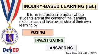 INQUIRY AND PROBLEM BASED LEARNING OF SCHOOL | PPTX