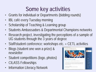 Inquiry Based Learning: a perspective