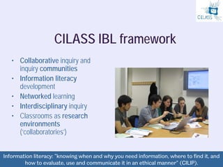 Inquiry Based Learning: a perspective
