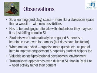 Inquiry Based Learning: a perspective