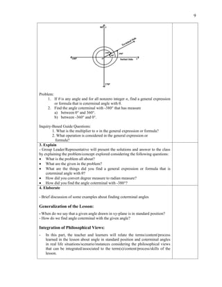Inquiry-Based Lesson Plans in Pre-Calculus for Senior High School | PDF