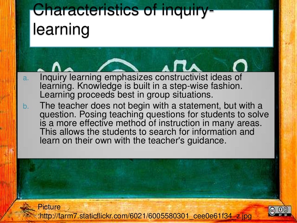 Inquiry based learning