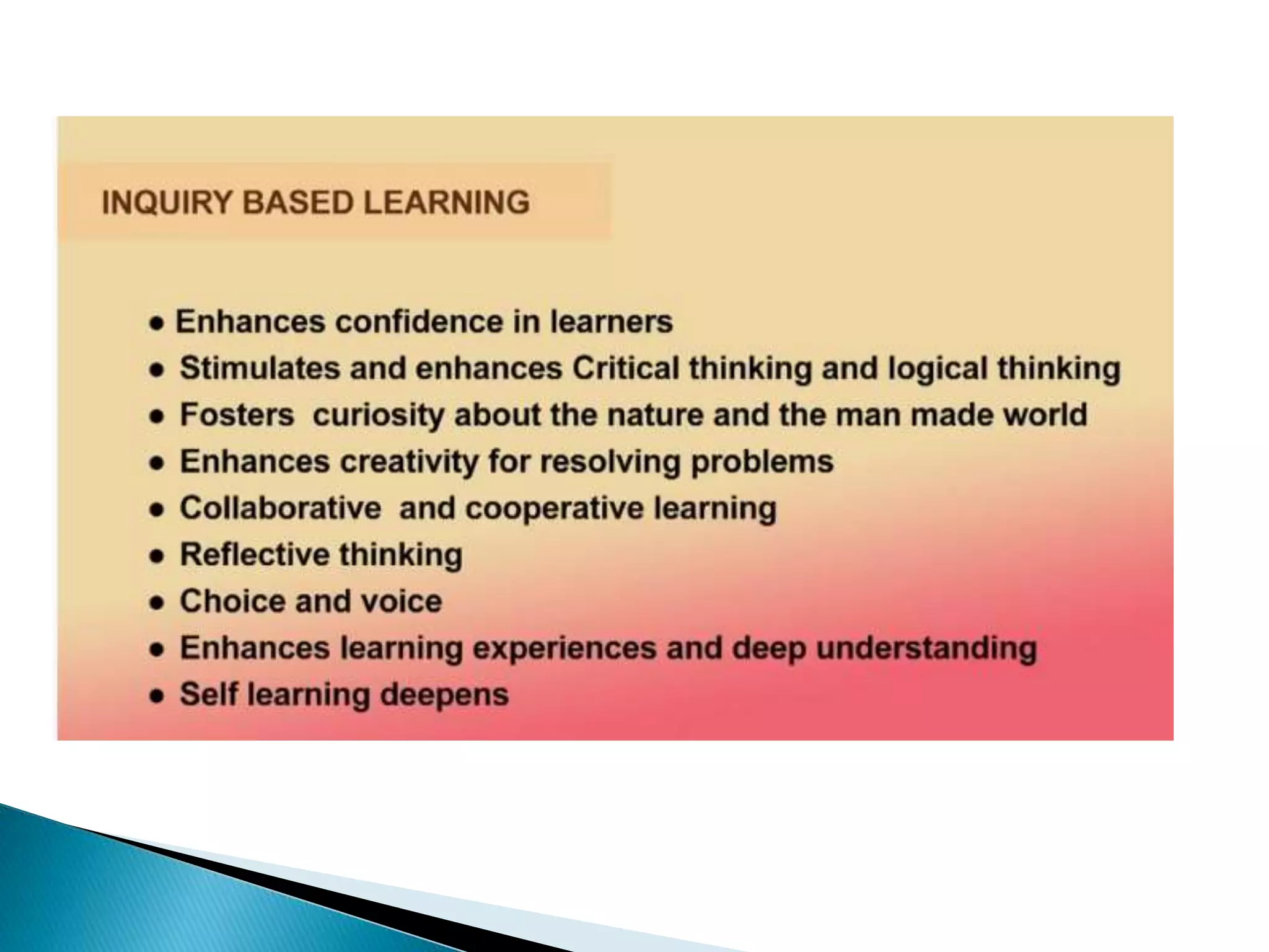 inquiry Based learning