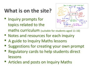 Inquiry maths introduction | PPT