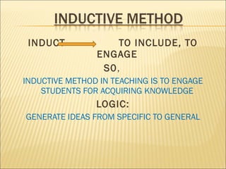 Inquire Method Inquiry method | PPT