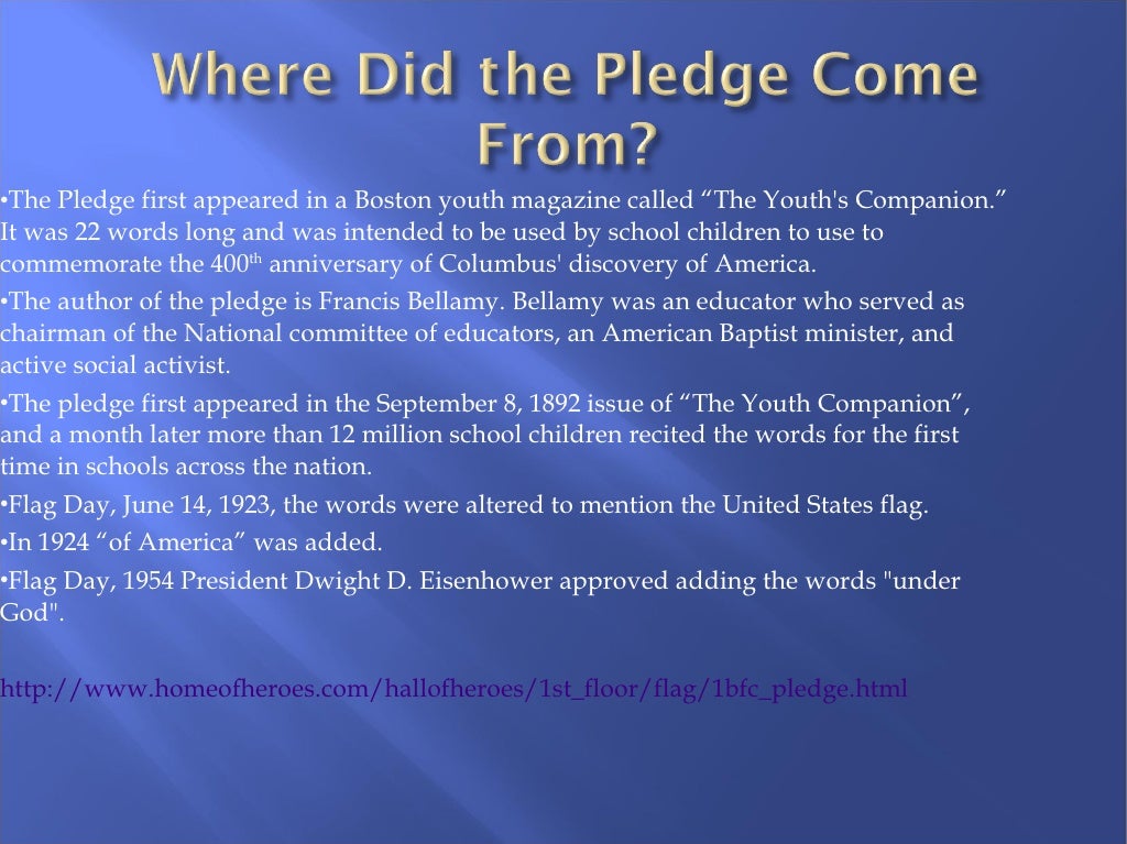 Inquiry Project 1 Pledge Of Allegiance