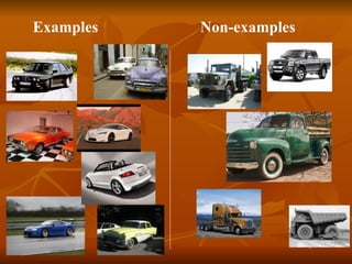 Examples  Non-examples 