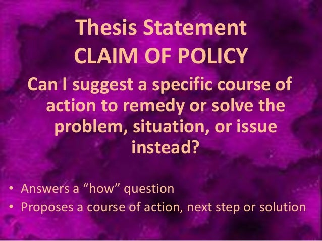 The Thesis Statement a thesis statement may be controversial true false