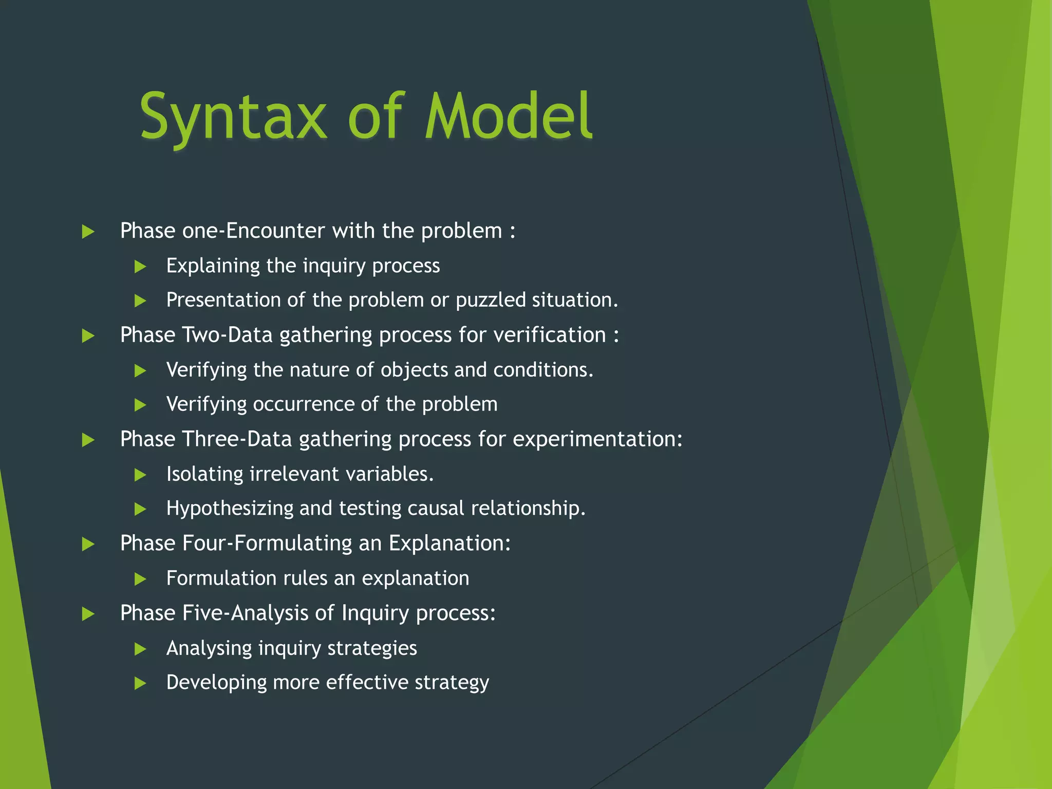 Inquiry training model | PPTX