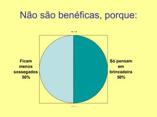 Não são benéficas, porque: