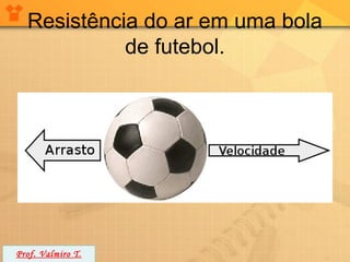 Resistência do ar em uma bola
            de futebol.




Prof. Valmiro T.
 