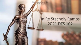 In Re Stacholy Ramos
2021 DTS 102
Universidad de Puerto Rico
Escuela de Derecho
 