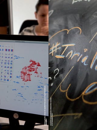 Analyse visuelle: réseau de copublications (avec le logiciel Graphdice).
Équipe AViZ.



Lancement de la plateforme collaborative Inriality,
le 14 novembre 2012.
 