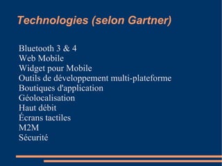 Terminaux (Smartphones) 