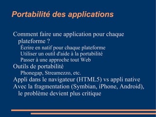 Acteurs concourant à leur conception, développement, distributions et usage 