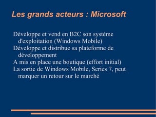 Segmentation du marché par systèmes d'exploitation 