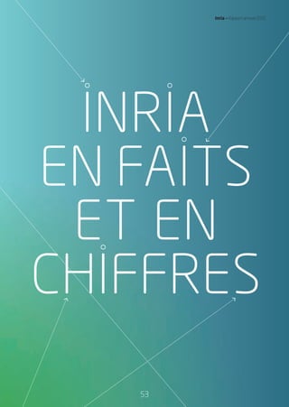 INRIA
EN FAITS
ET EN
CHIFFRES
53
Inria — Rapport annuel 2012
RAIN012_53-57_BAT.indd 53 12/07/13 17:25
 