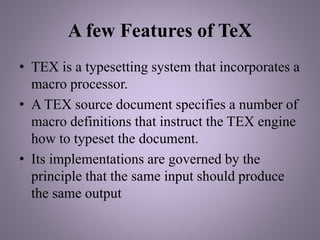 Inroduction to Latex | PPTX