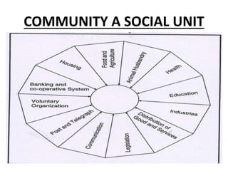 Community Components INTRO TO COMMUNITY HEALTH CONCEPTS | PPTX