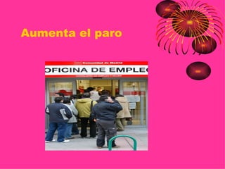 Aumenta el paro
 