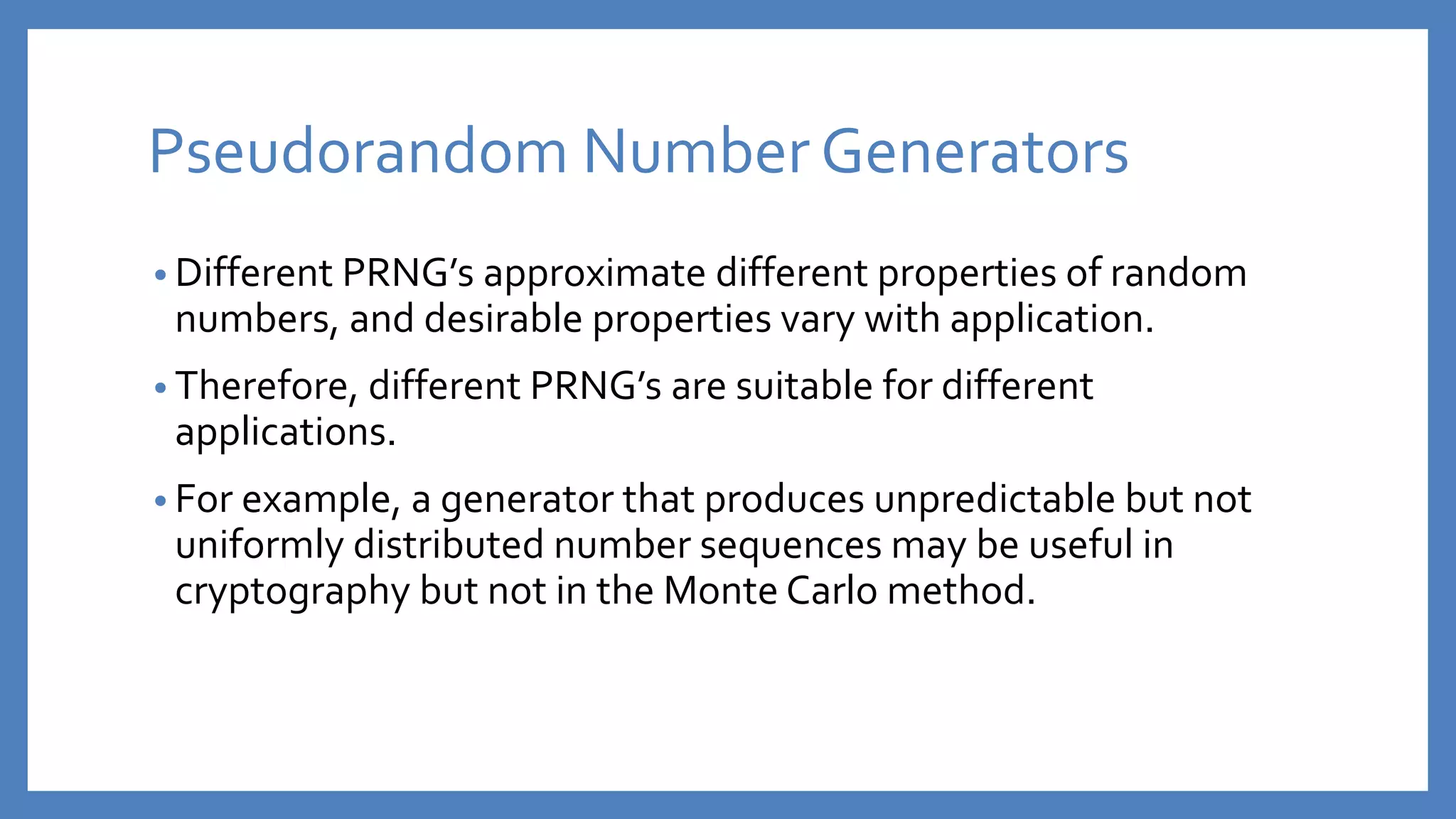 Pseudo Random Number | PPTX