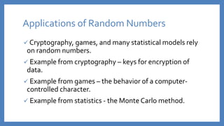 Pseudo Random Number | PPTX
