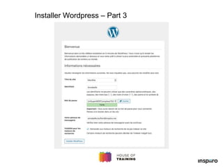 Installer Wordpress – Part 3
 