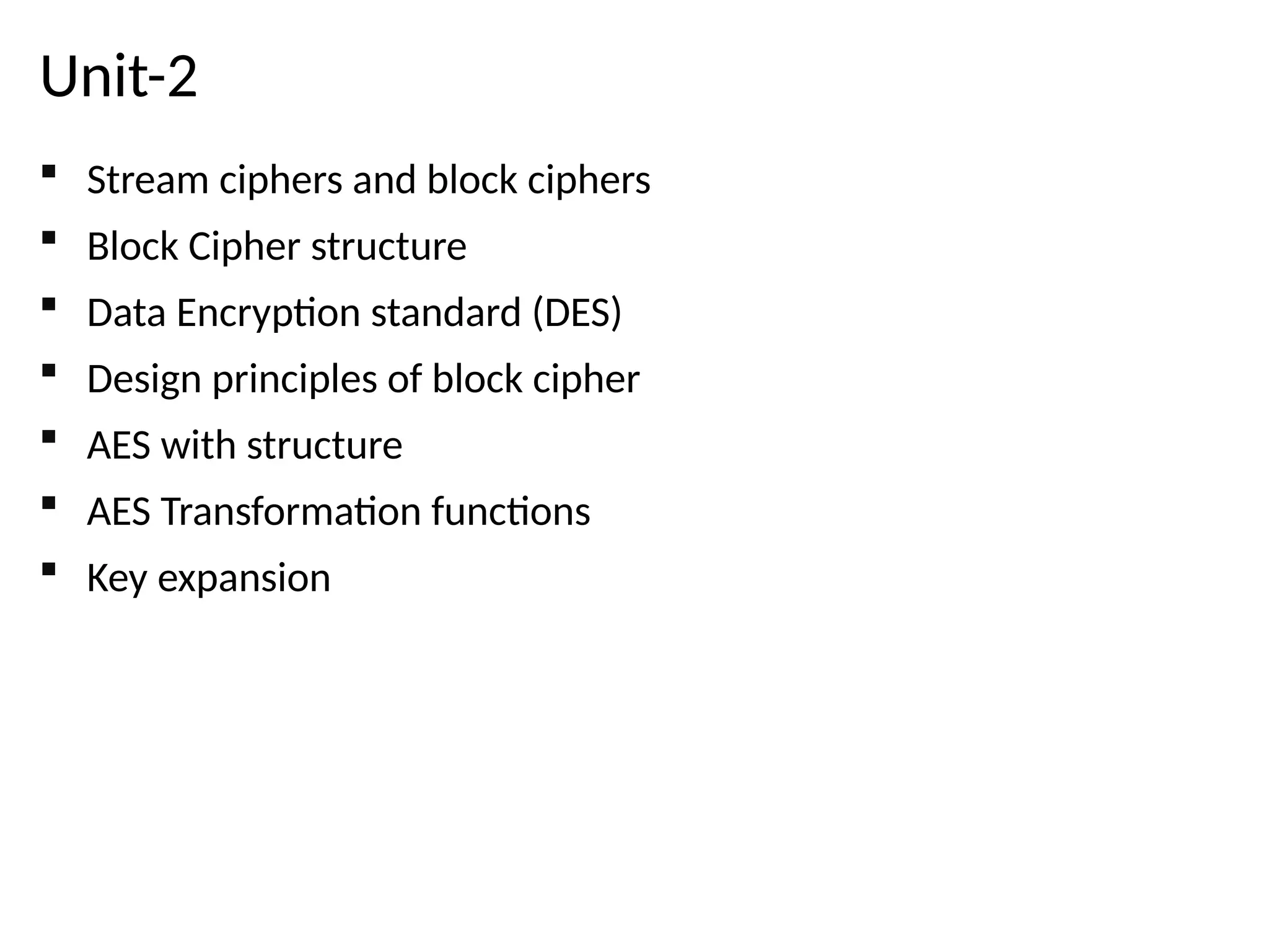 Information and Network Security types of cipher | PPTX