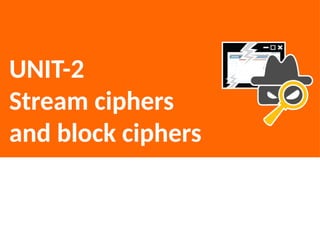 Information and Network Security types of cipher | PPTX