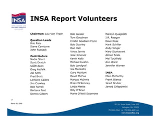 Outbrief by INSA on CyberSecurity | PDF