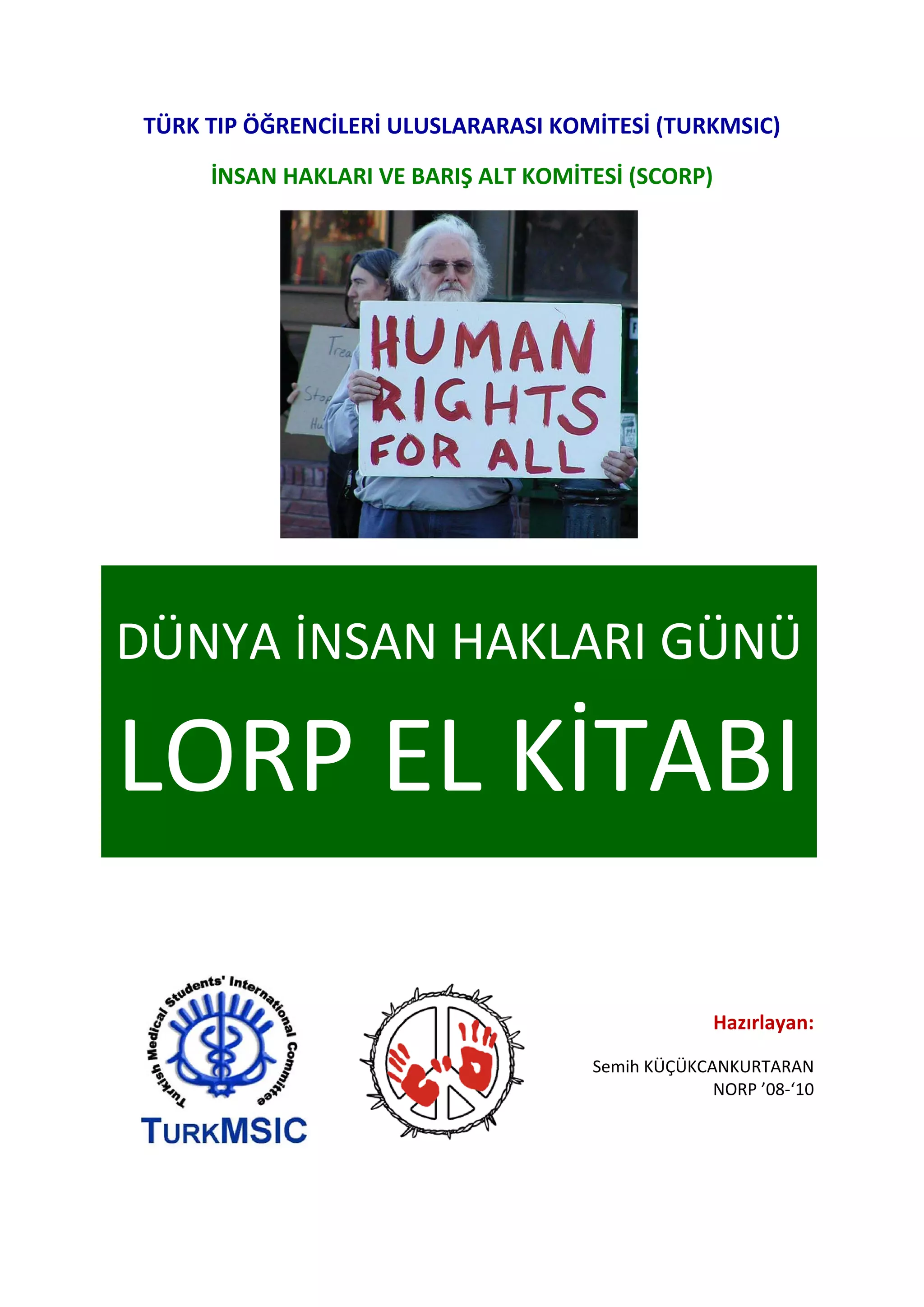Dünya İnsan Hakları Günü LORP El Kitabı (2009) | PDF