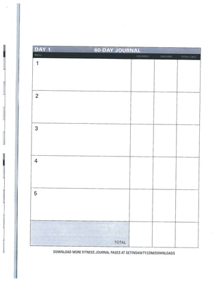 insanity nutrition guide