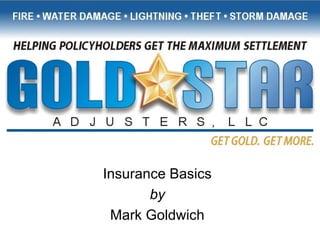 Insurance Basics by Mark Goldwich 