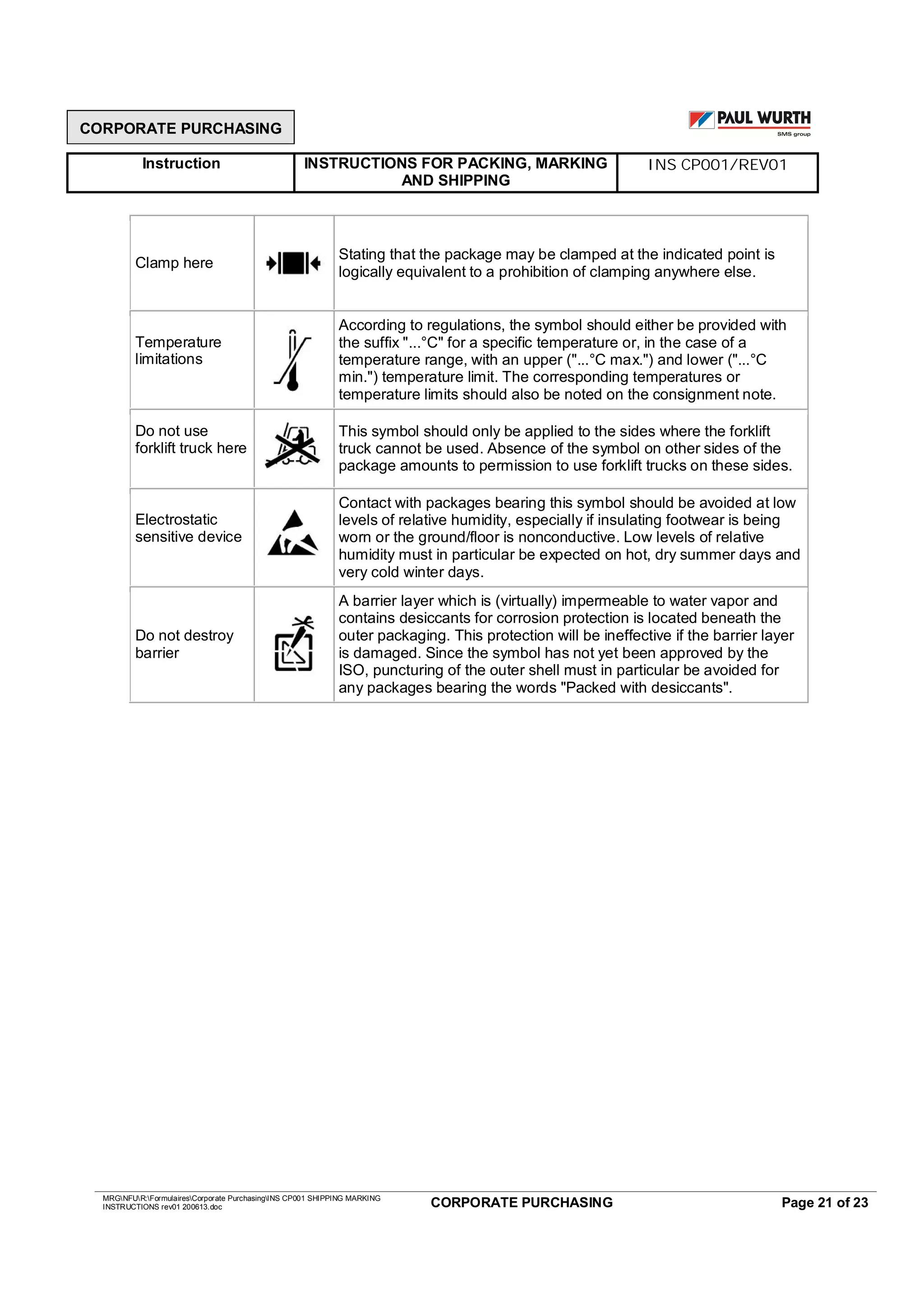 Ins cp001 packing marking shipping_instructions rev01 200613 | PDF ...
