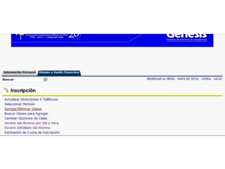 Inscripcion de materias
