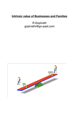 Intrinsic value of Businesses and Families
R.Gopinath

gopinathr@go-past.com



 