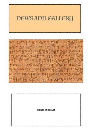 NEWS AND GALLERY
EVENTS AT GOPAST
 