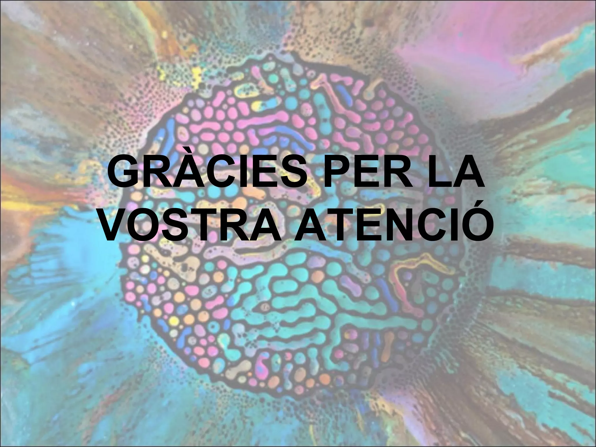 GRÀCIES PER LA
VOSTRA ATENCIÓ
 